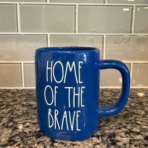 Rae Dunn Home of the Brave Mug - 4th of July America
